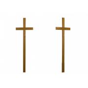 Крест на могилу дубовый Католический