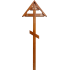 Крест на могилу сосновый C прямой крышкой
