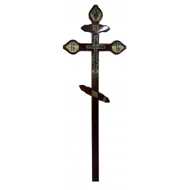 Крест на могилу сосновый фигурный Вечность № 01 светлый