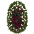 Венок из живых цветов  7