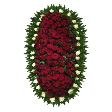 Венок из живых цветов  9