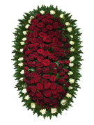 Венок из живых цветов  9
