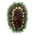 Венок из живых цветов  11