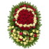 Венок из живых цветов  14