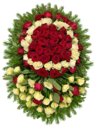 Венок из живых цветов  14